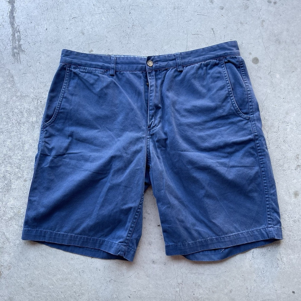 Pendleton Navy Men's Shorts 38 Flat Front Adjustable Waist Golf Summer Chino